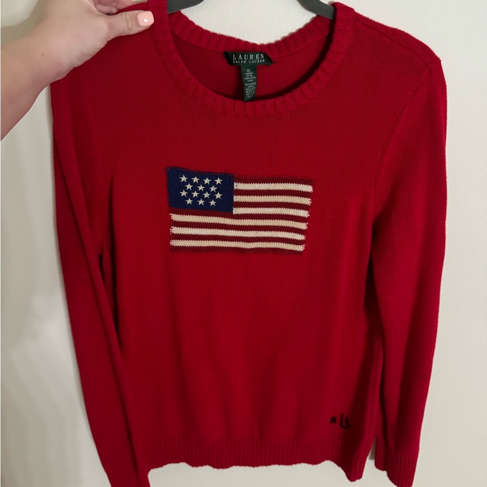 Vintage Ralph Lauren flag sweater